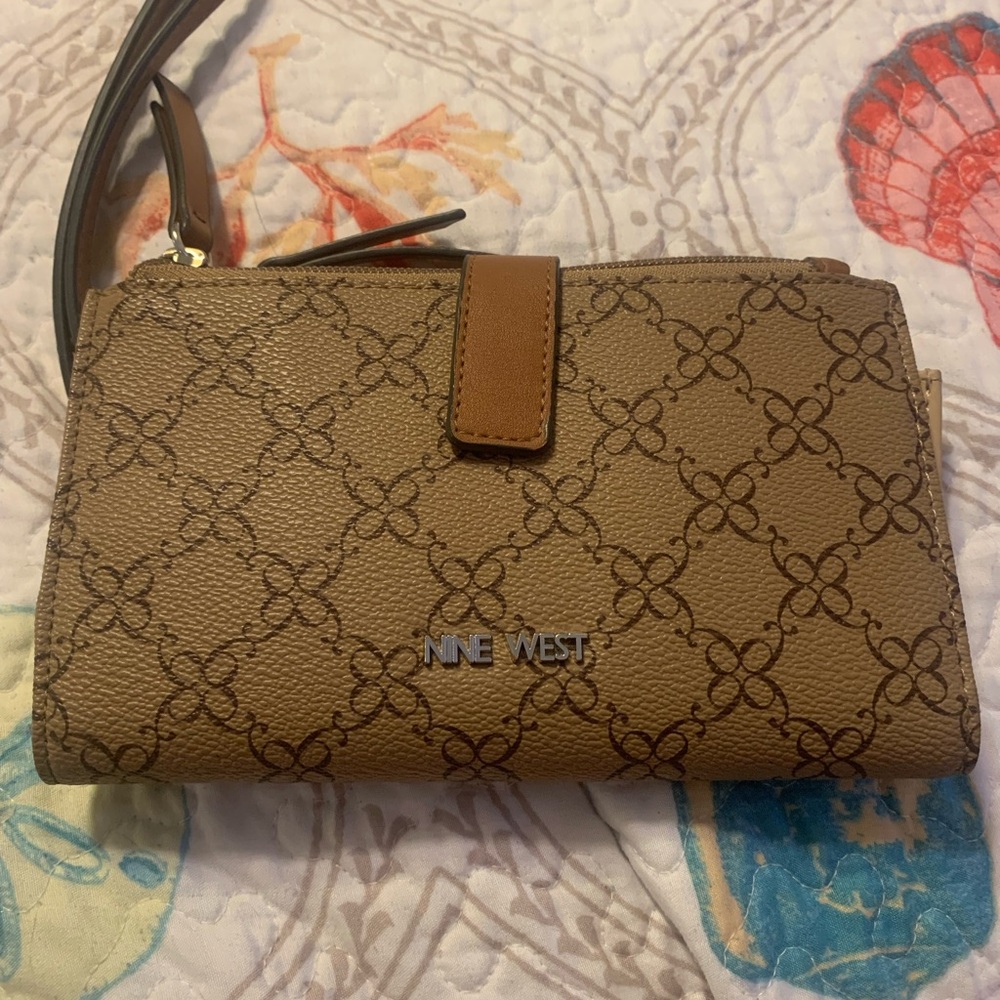 Nine West Brown Patterned Wallet - image 1